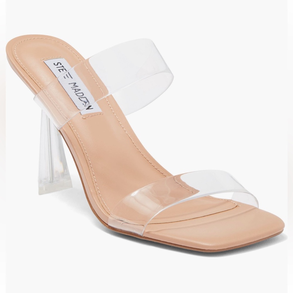New Steve Madden Bent Lucite Sandal (Women)